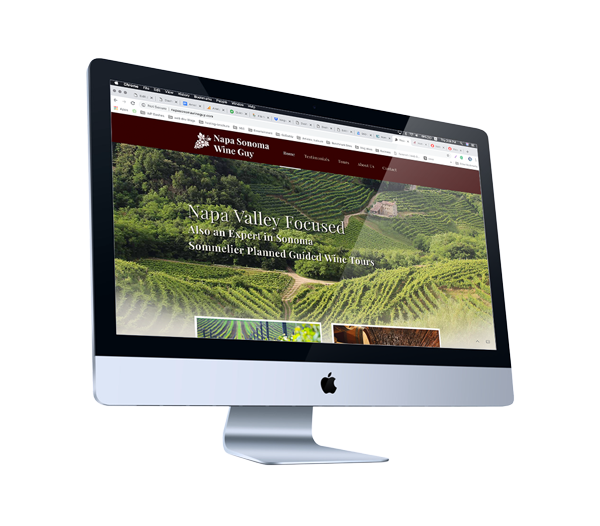 Web Design for Wine Country Tour Guide in Napa, California