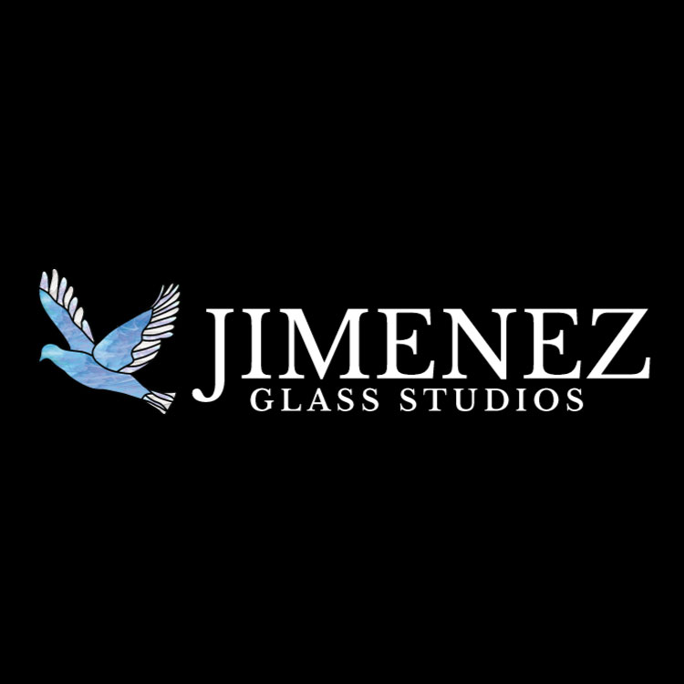 Logo Design for Jimenez Glass Studios in Arcata, California. Vector Artwork Illustration Based on Client Vision.